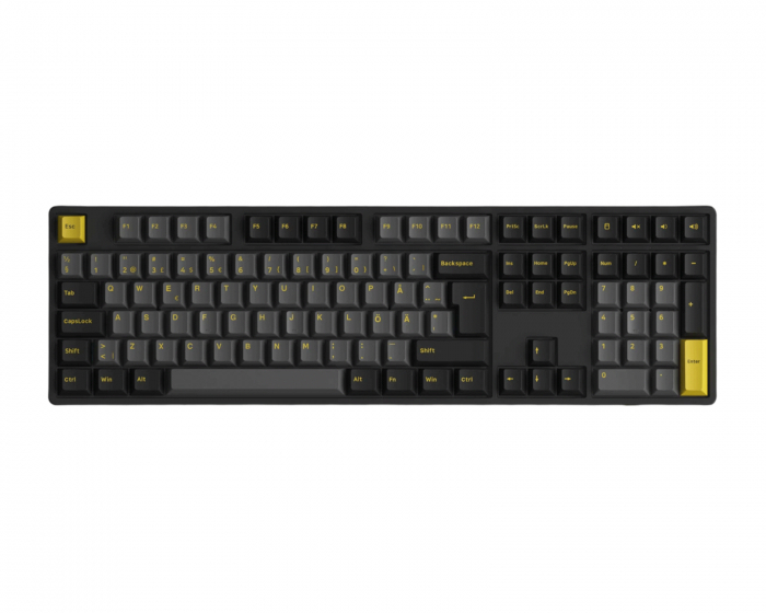 Akko 5108B Plus-S Trådløst tastatur - Black & Gold [V3 Cream Blue Pro]