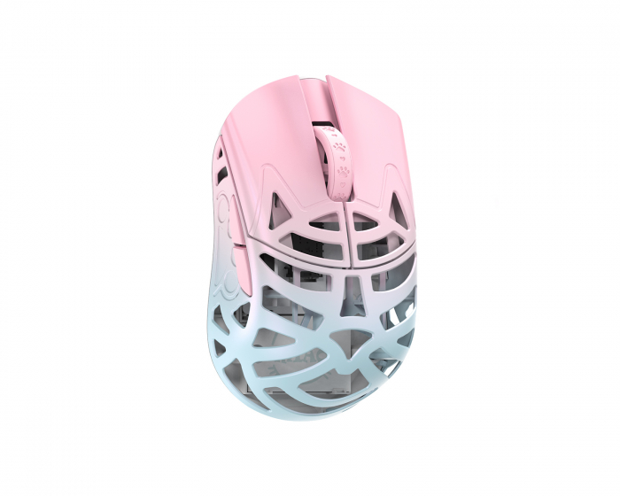 WLMouse Beast Miao - Trådløs Gaming Mus - Blå/Lyserød [Omron Opticals]