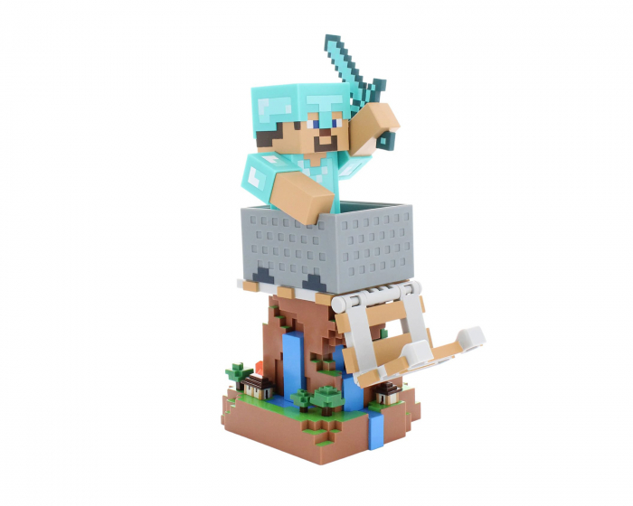 Cable Guys Minecraft: Steve in Diamond Armor R.E.S.T Mobil- & Controllerholder