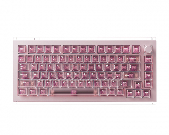 DrunkDeer A75 Master - Hall Effect Gaming Tastatur ANSI - Champagne Pink [TTC POM]
