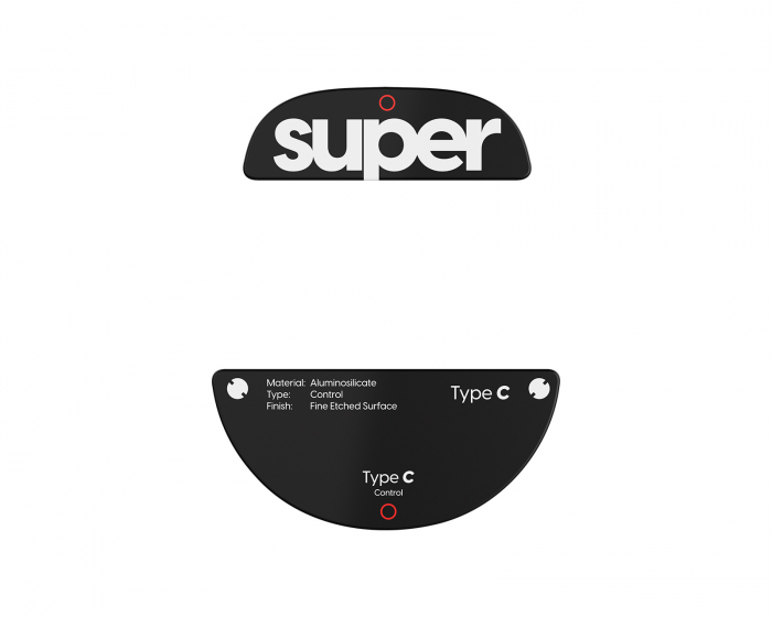Superglide Glas Skates Type-C til Pulsar TenZ Signature Edition - Sort