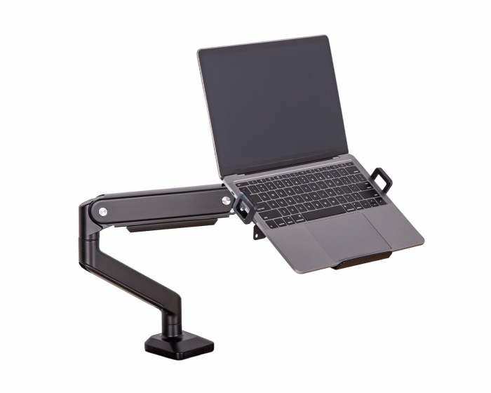 Laptopholder til Skærmstand - Sort