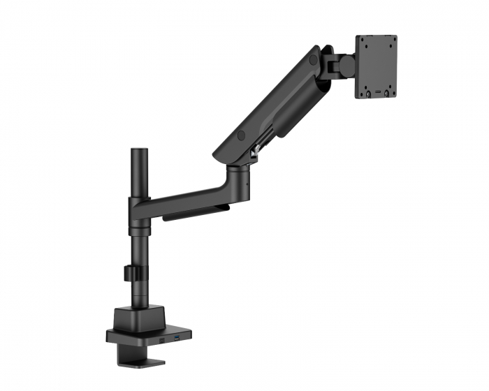 MaxMount Hercules Skærmarm 27kg USB-Ports 24”-57” Sort - 1 Skærm