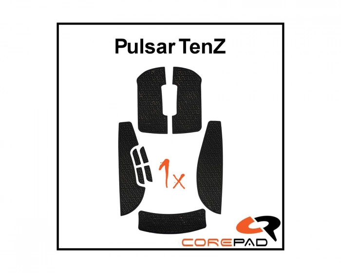 Corepad Soft Grips til Pulsar TenZ Signature Edition - Sort