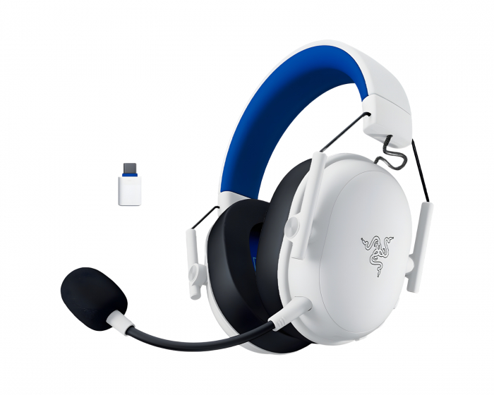 Razer Blackshark V3 X Hyperspeed Gaming-Headset til Playstation - Hvid