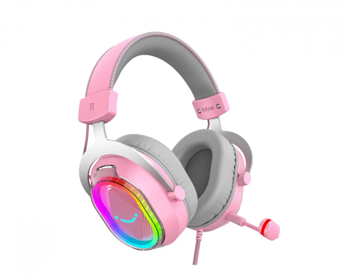 Fifine H13 Gaming Headset - Lyserød