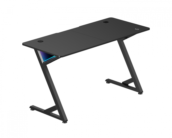 MaxMount InfinityGlow Gaming Skrivebord (136x60) - Sort