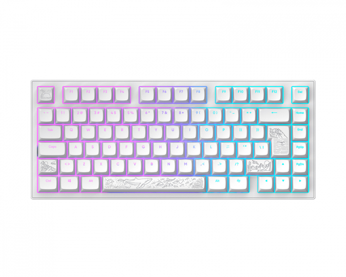 Dark Project ALU81 Gaming Tastatur RGB - Terra Nostra [g3ms Moonstone] - Hvid