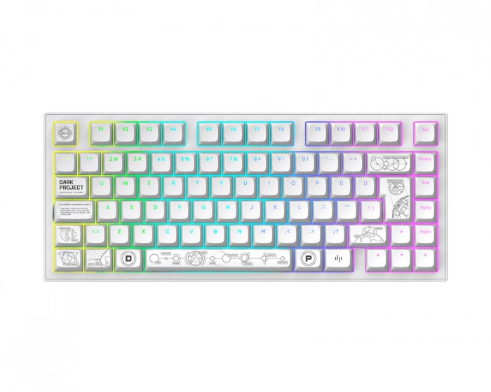 Dark Project ALU81 Gaming Tastatur RGB - Terra Nova [g3ms Moonstone] - Hvid