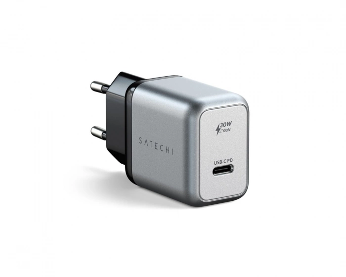 Satechi 30W USB-C PD GaN Vægoplader - Rummets grå