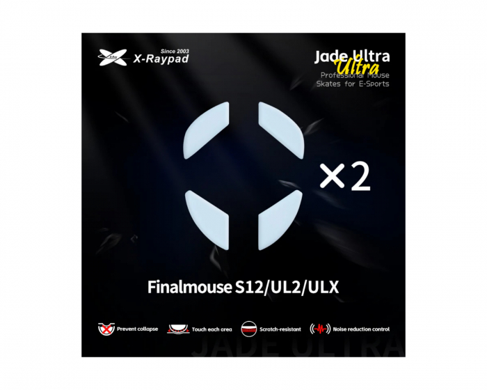 X-raypad Jade Ultra Skates til Final Mouse S12/UL2/ULX