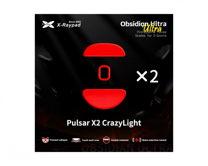 X-raypad Obsidian Ultra Skates til Pulsar CrazyLight