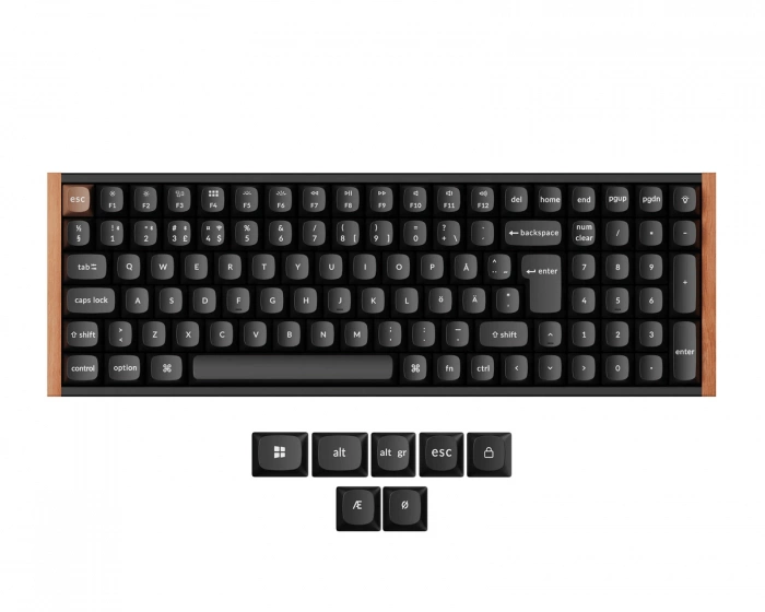 Keychron K4 HE SE QMK Trådløst Tastatur [Gateron 2.0 Purple Magnetic Switch] - Wood Black