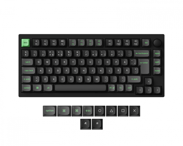 Lemokey P1 HE QMK/VIA ISO Trådløst Tastatur [Gateron 2.0 Magnetic Switch] - Carbon Black