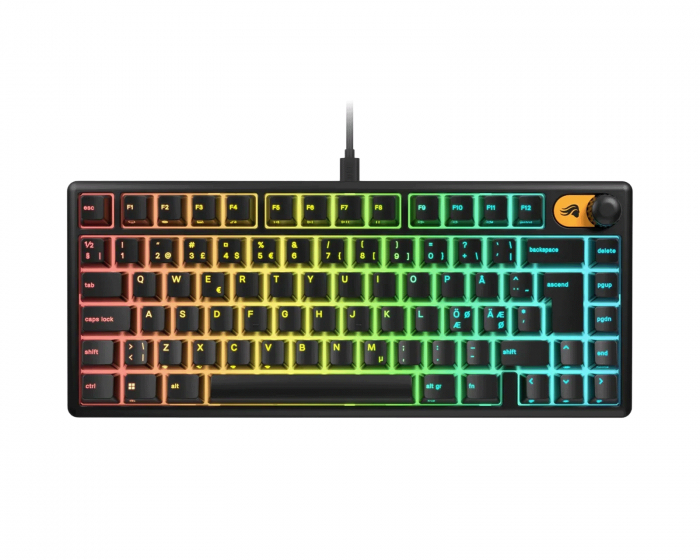 Glorious GMBK 75% Gaming Tastatur - Sort