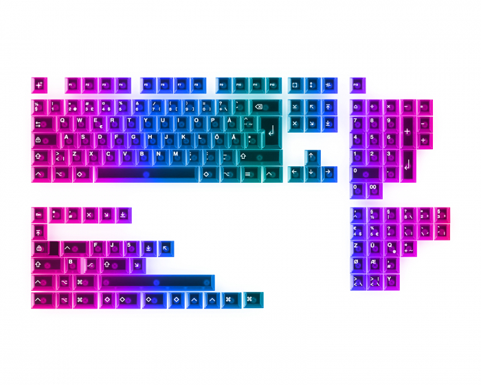 MaxCustom Lucid NORDEUK Keycap Set - BoW