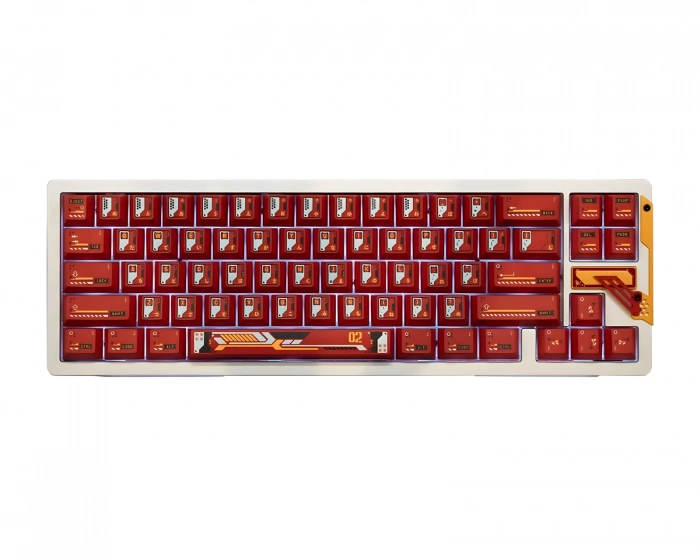 Chilkey Slice68 HE Gaming Tastatur [WS Flux Clacky] - Rød