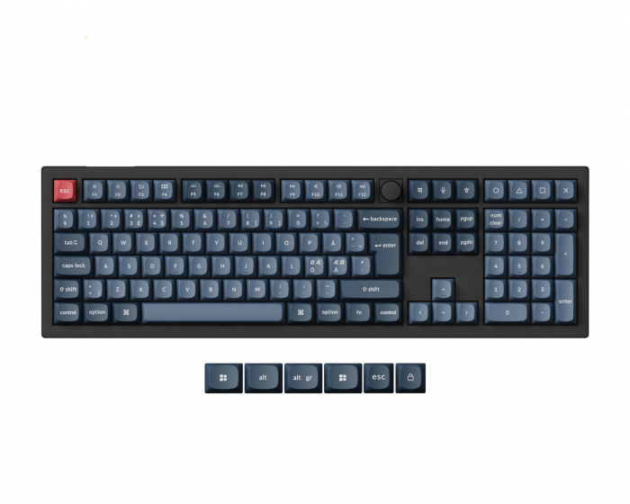 Keychron V6 Max QMK ISO Trådløst Mekanisk Tastatur [Gateron Jupiter Banana]