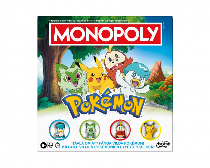Hasbro Monopoly Pokemon - Brætspil (SE/FI)