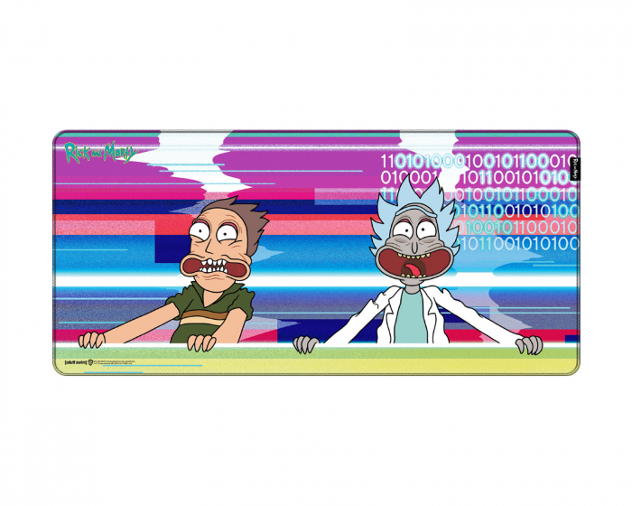  Ricky og Morty - Glitched - Gaming Musemåtte - XL
