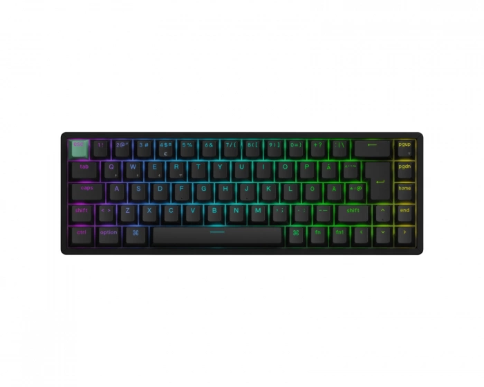 Keychron K6 HE Trådløst QMK Tastatur [Gateron 2.0 Purple Magnetic Switch] - Sort