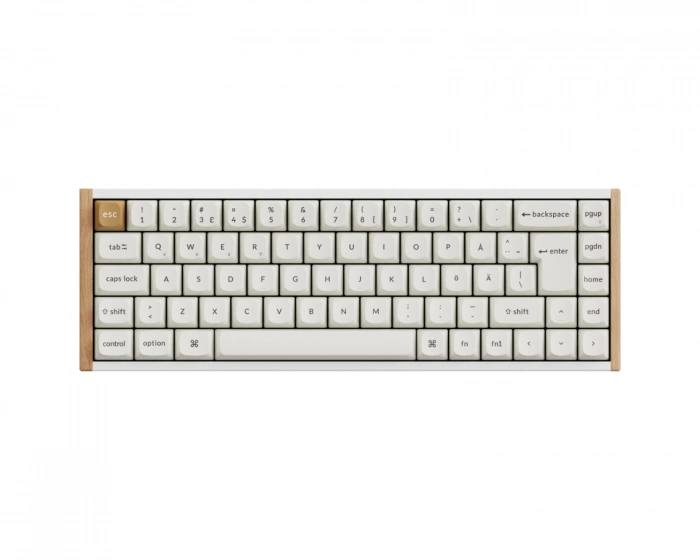 Keychron K6 HE SE Trådløst QMK Tastatur [Gateron 2.0 Purple Magnetic Switch] - Wood White
