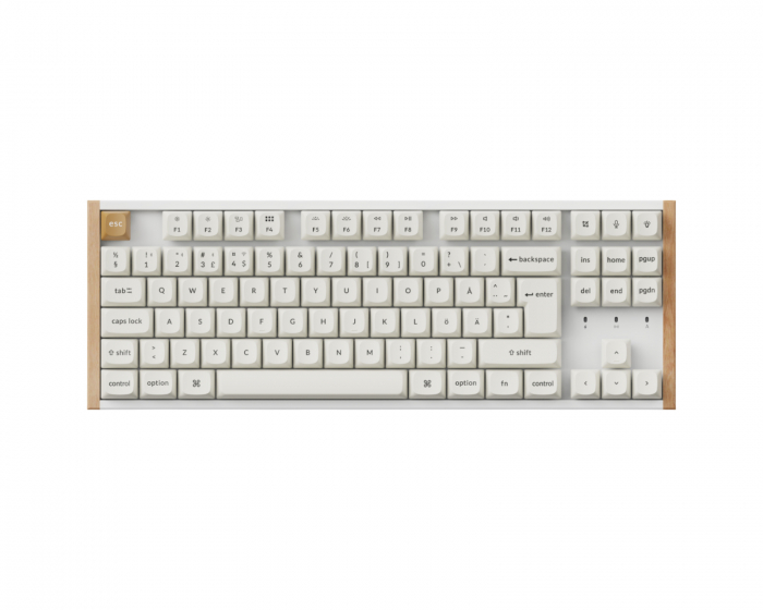 Keychron K8 HE SE Trådløst QMK Tastatur [Gateron 2.0 Purple Magnetic Switch] - Wood White
