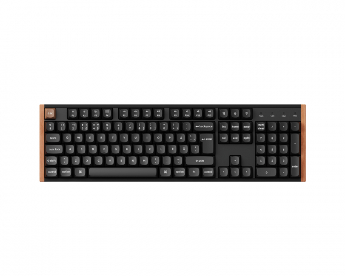 Keychron K10 HE SE Trådløst QMK Tastatur [Gateron 2.0 Purple Magnetic Switch] - Wood Black