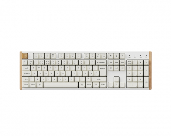 Keychron K10 HE SE Trådløst QMK Tastatur [Gateron 2.0 Purple Magnetic Switch] - Wood White