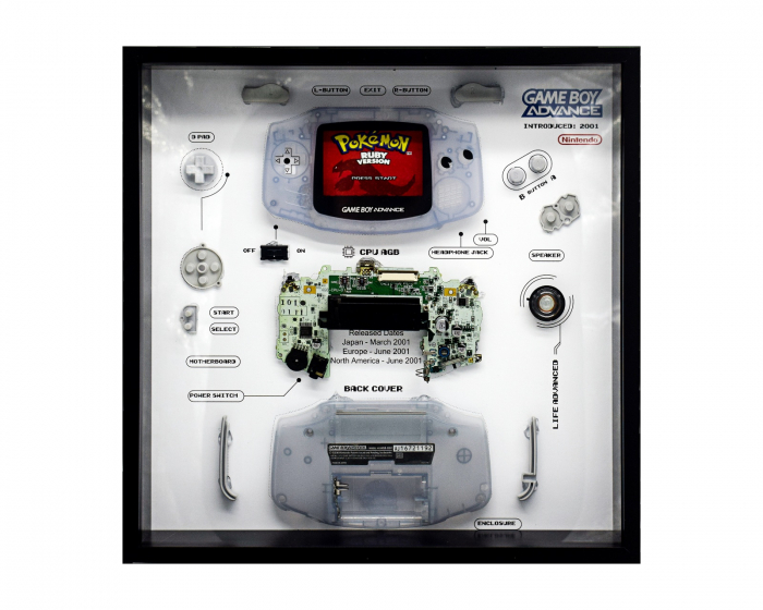 GRC Retro Art Nintendo Gameboy Advance Konsol Display - Glacier