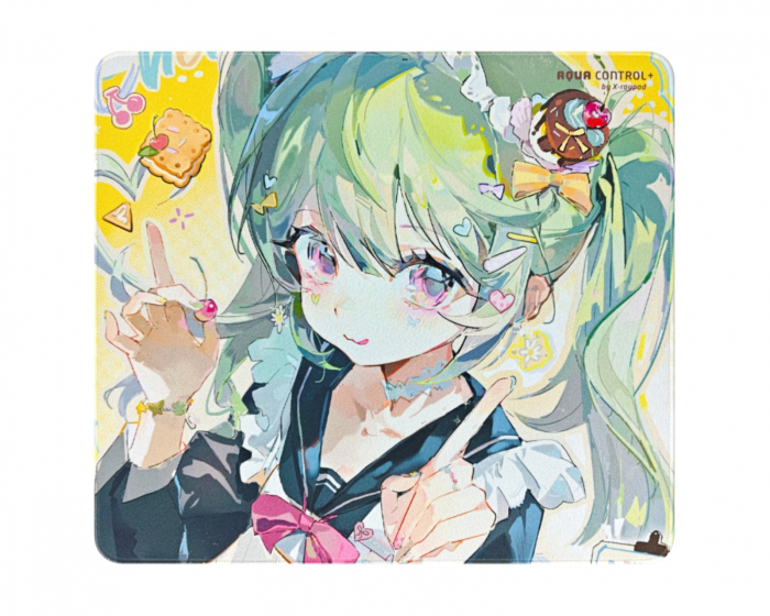 X-raypad Aqua Control Plus Gaming Musemåtte - Mint Gul - XL