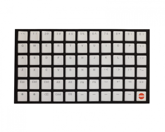 Tai-Hao THT Doubleshot PBT Backlit Low-Profile 65-Key - MX - Hvid