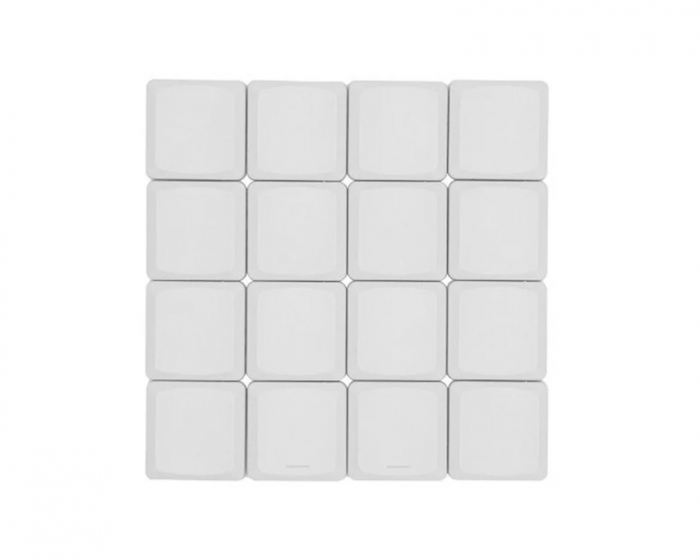 Tai-Hao THT Doubleshot PBT Shine-through Low-Profile 18-Key - MX - Hvid