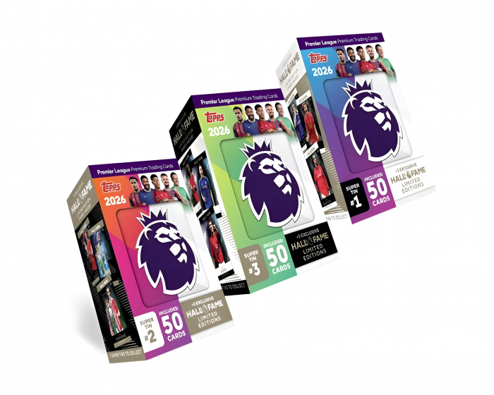 Topps Premier League Super Tin 25/26 - Fodboldkort