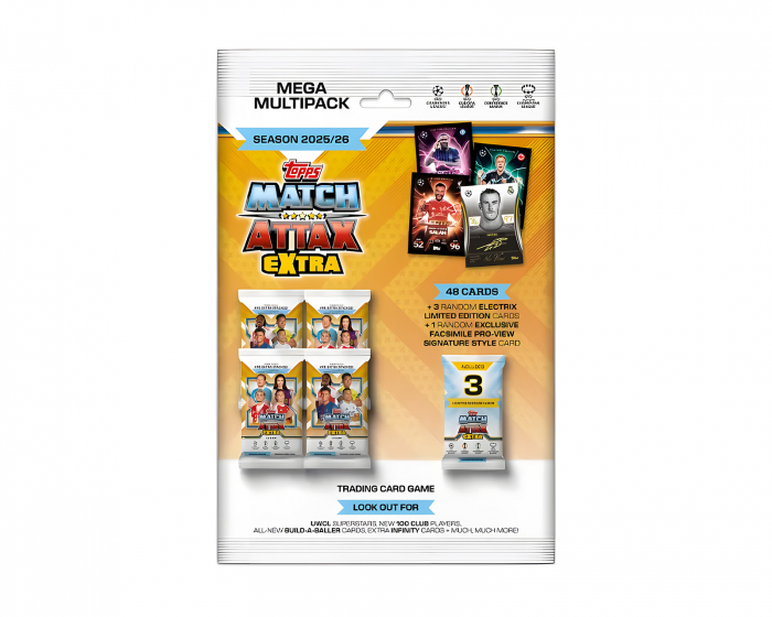 Topps Match Attax Champions League 25/26 Mega Extra Multipack - Fodboldkort