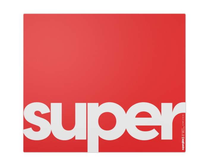 Superglide Glasmåtte v3 XL - Type-S - Rød