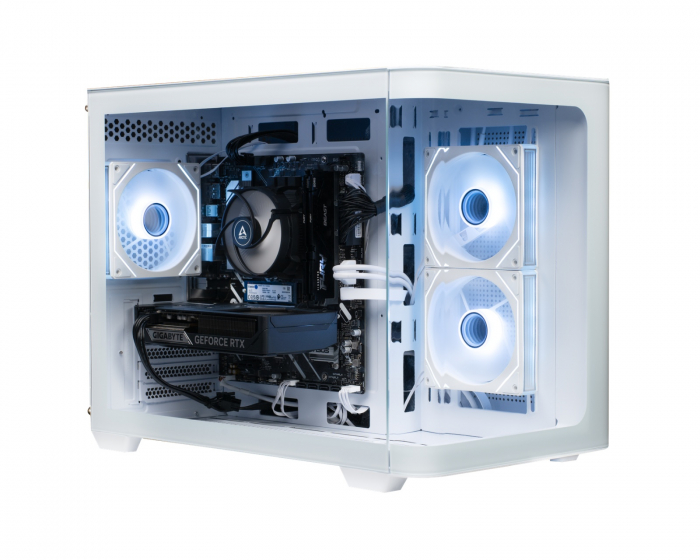 Shark Gaming Shark RGBeast Mini White U500 Gaming-PC - RTX 5060 TI - Intel Ultra 5 225F