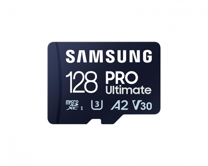 Samsung PRO Ultimate microSDXC 128GB og SD‑adapter – Hukommelsekort