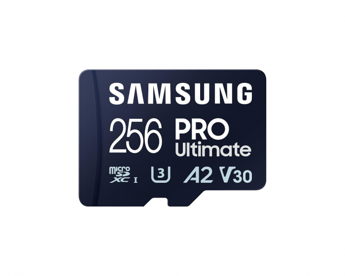 Samsung PRO Ultimate microSDXC 256GB og SD‑adapter – Hukommelsekort