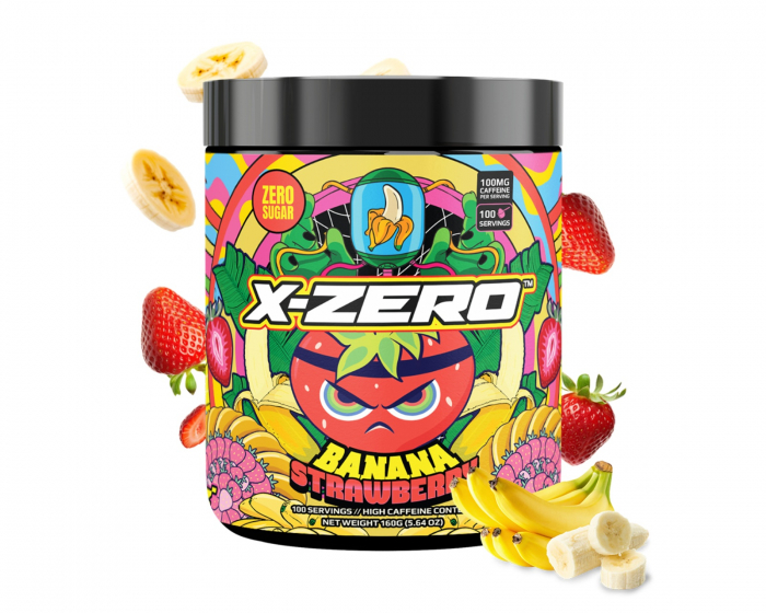 X-Gamer Banana Strawberry - 100 Portioner