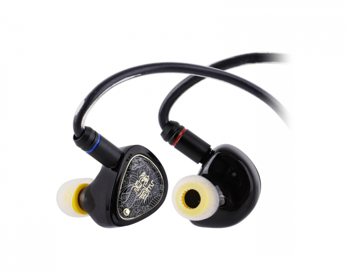 Tangzu Wan'er S.G 2 IEM Hovedtelefoner med Mikrofon - 3.5mm - Clear Black