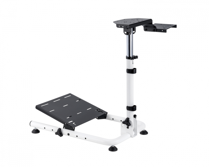 MaxMount Racing Simulator Wheel Stand with Gear Shifter - LRS11 - Hvid