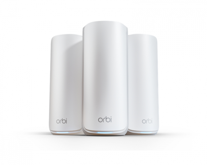 Netgear Orbi 870 Series Tri-Band WiFi 7 Mesh 3-Pack - Hvid