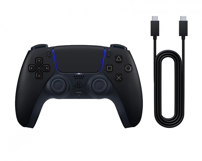 Sony Playstation 5 DualSense V3 Trådløs + USB Kabel til PC - Midnight Black
