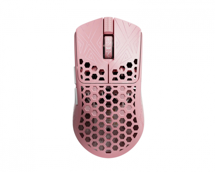 Arbiter Studio AKITSU Medium Carbonfiber 8K Trådløs Gamingmus - Pink [Limited Edition]