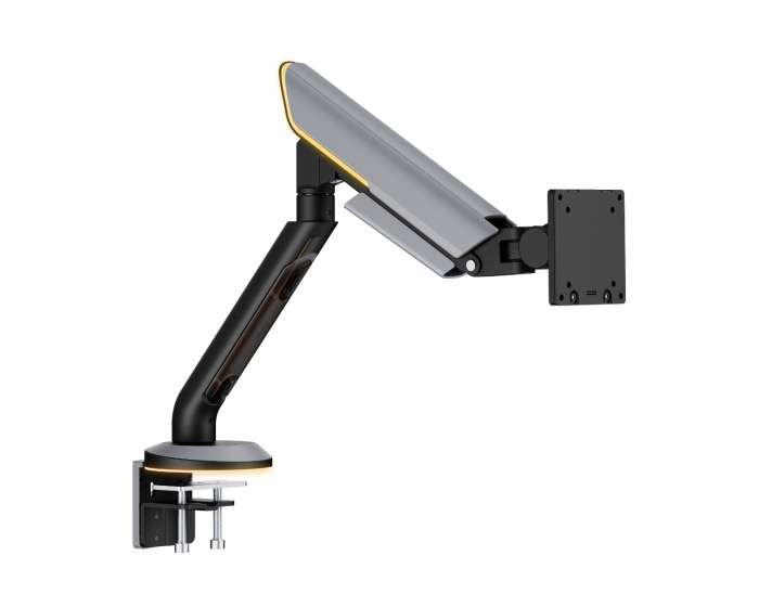 MaxMount Titan Heavy-Duty Monitorarm med RGB 24″-57″ - Grå