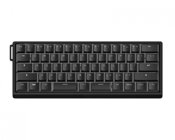 Wooting 60HE V2 Tastatur - ANSI Split Spacebar - Black Aluminium