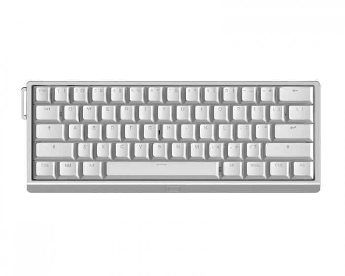 Wooting 60HE V2 Tastatur - ANSI Non Split Spacebar - Silver Aluminum