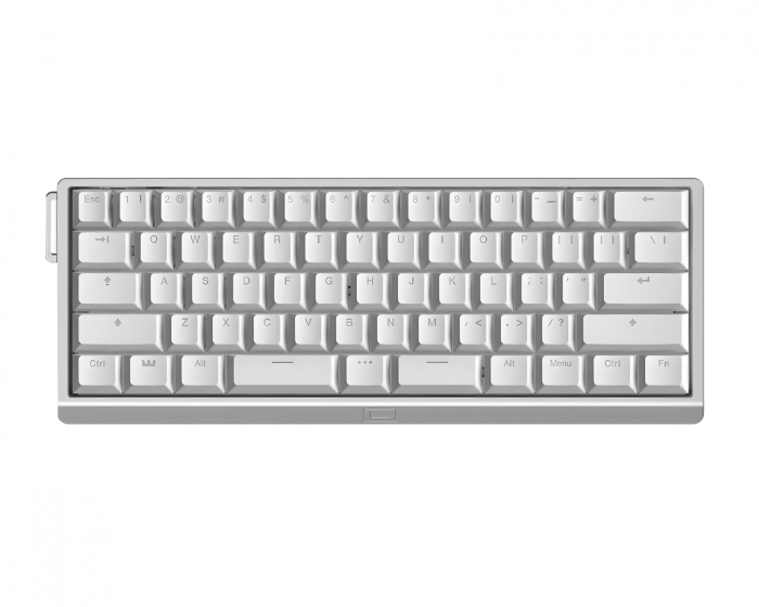 Wooting 60HE V2 Tastatur - ANSI Split Spacebar - Silver Aluminum
