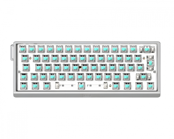 Wooting 60HE V2 Tastatur - ISO Non Split Spacebar - Sølv Aluminium